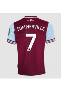 West Ham United Crysencio Summerville #7 Voetbaltruitje Thuis tenue 2024-25 Korte Mouw